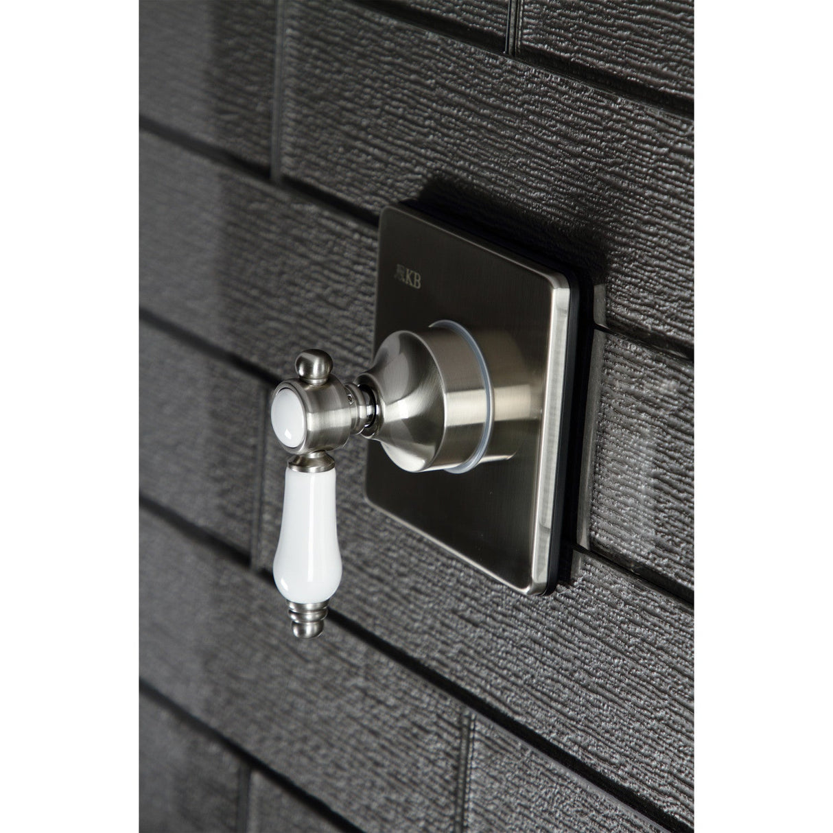 Bel-Air KS3048BPL Single-Handle Wall Mount Three-Way Diverter Valve with Trim Kit, Brushed Nickel