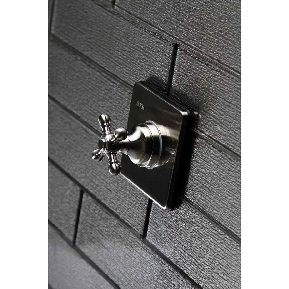 KS3048BX Single-Handle Wall Mount Three-Way Diverter Valve with Trim Kit, Brushed Nickel