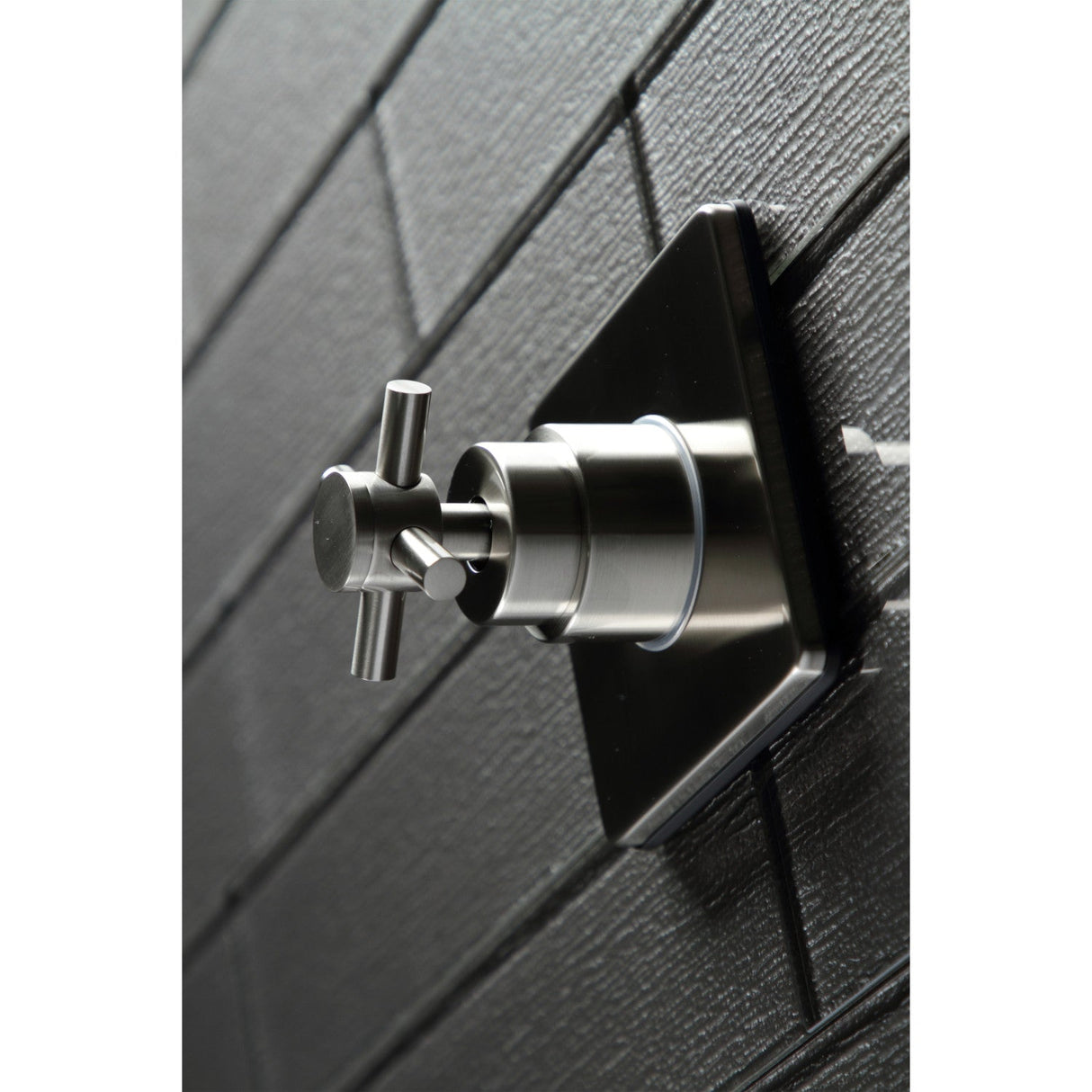 Concord KS3048DX Single-Handle Wall Mount Three-Way Diverter Valve with Trim Kit, Brushed Nickel
