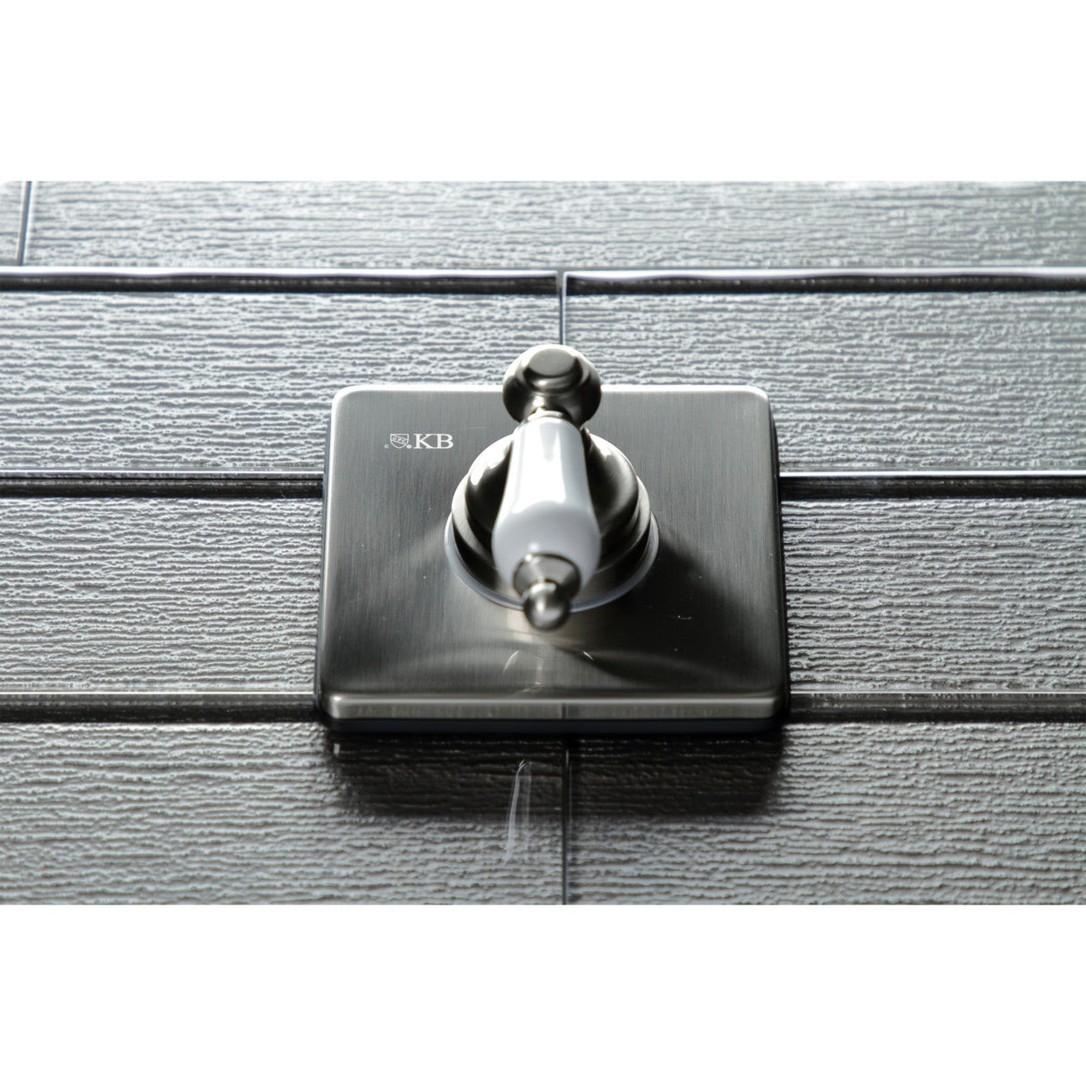 KS3048PL Single-Handle Wall Mount Three-Way Diverter Valve with Trim Kit, Brushed Nickel