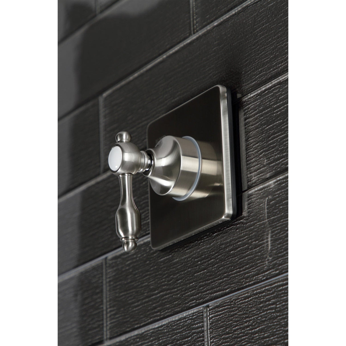 Tudor KS3048TAL Single-Handle Wall Mount Three-Way Diverter Valve with Trim Kit, Brushed Nickel