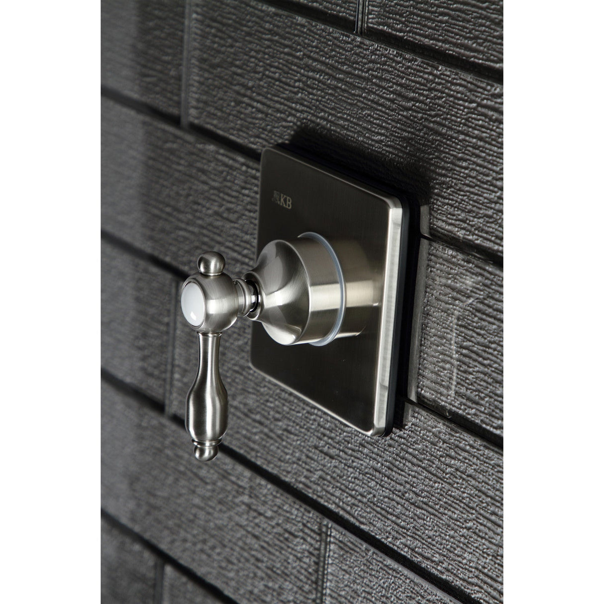 Tudor KS3048TAL Single-Handle Wall Mount Three-Way Diverter Valve with Trim Kit, Brushed Nickel