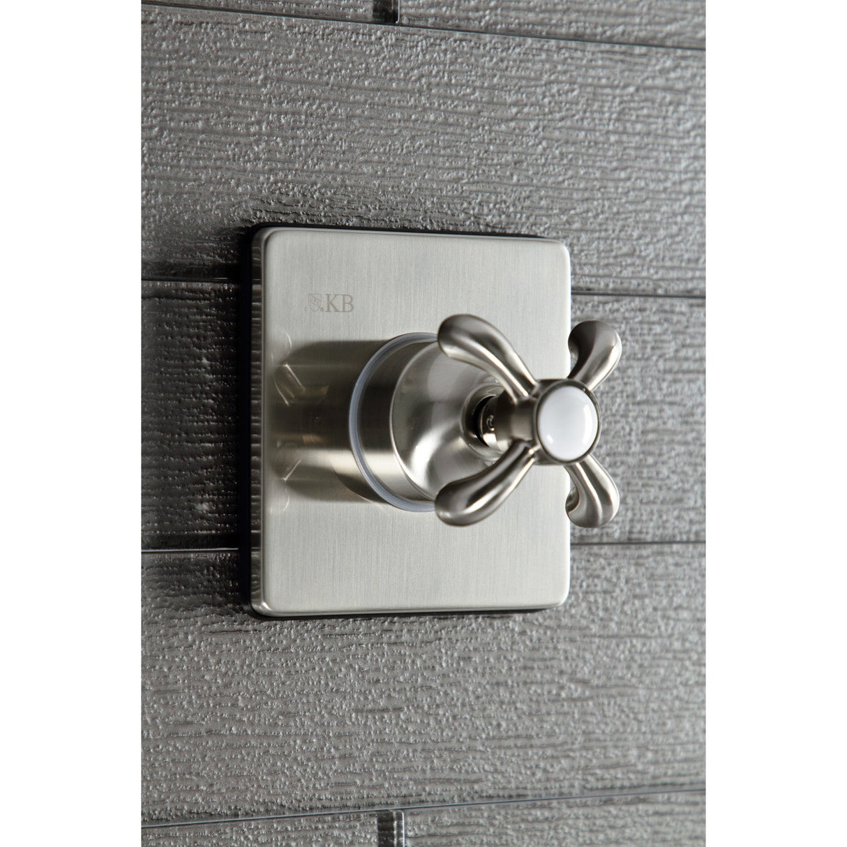 KS3048TX Single-Handle Wall Mount Three-Way Diverter Valve with Trim Kit, Brushed Nickel