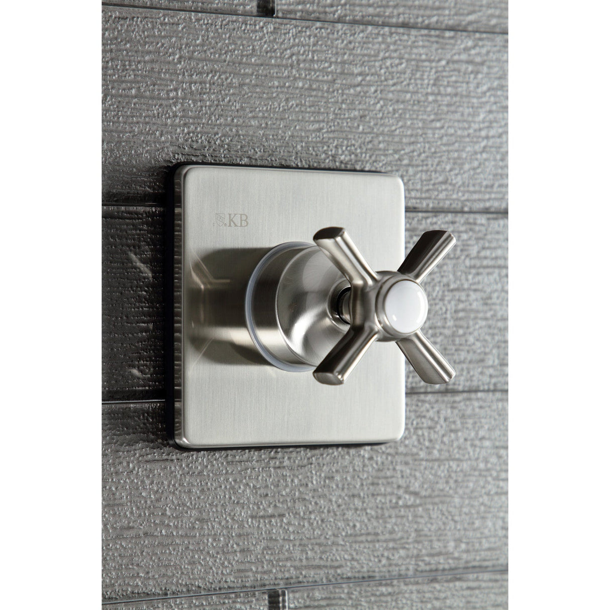 KS3048ZX Single-Handle Wall Mount Three-Way Diverter Valve with Trim Kit, Brushed Nickel