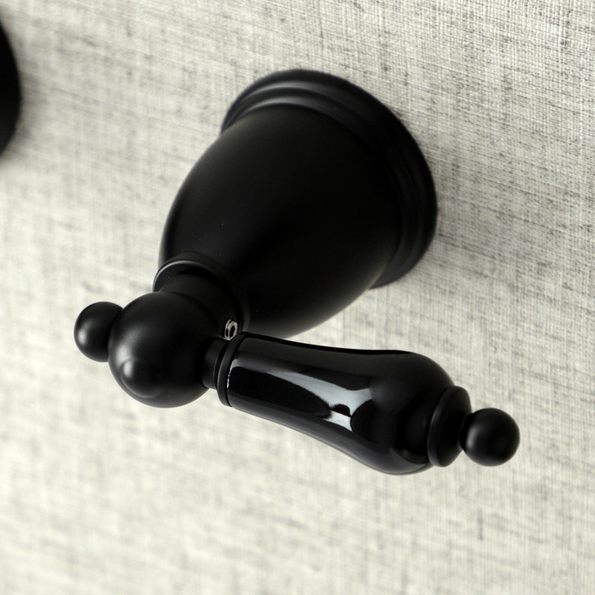 Duchess KS3120PKL Two-Handle Wall Mount Bathroom Faucet, Matte Black