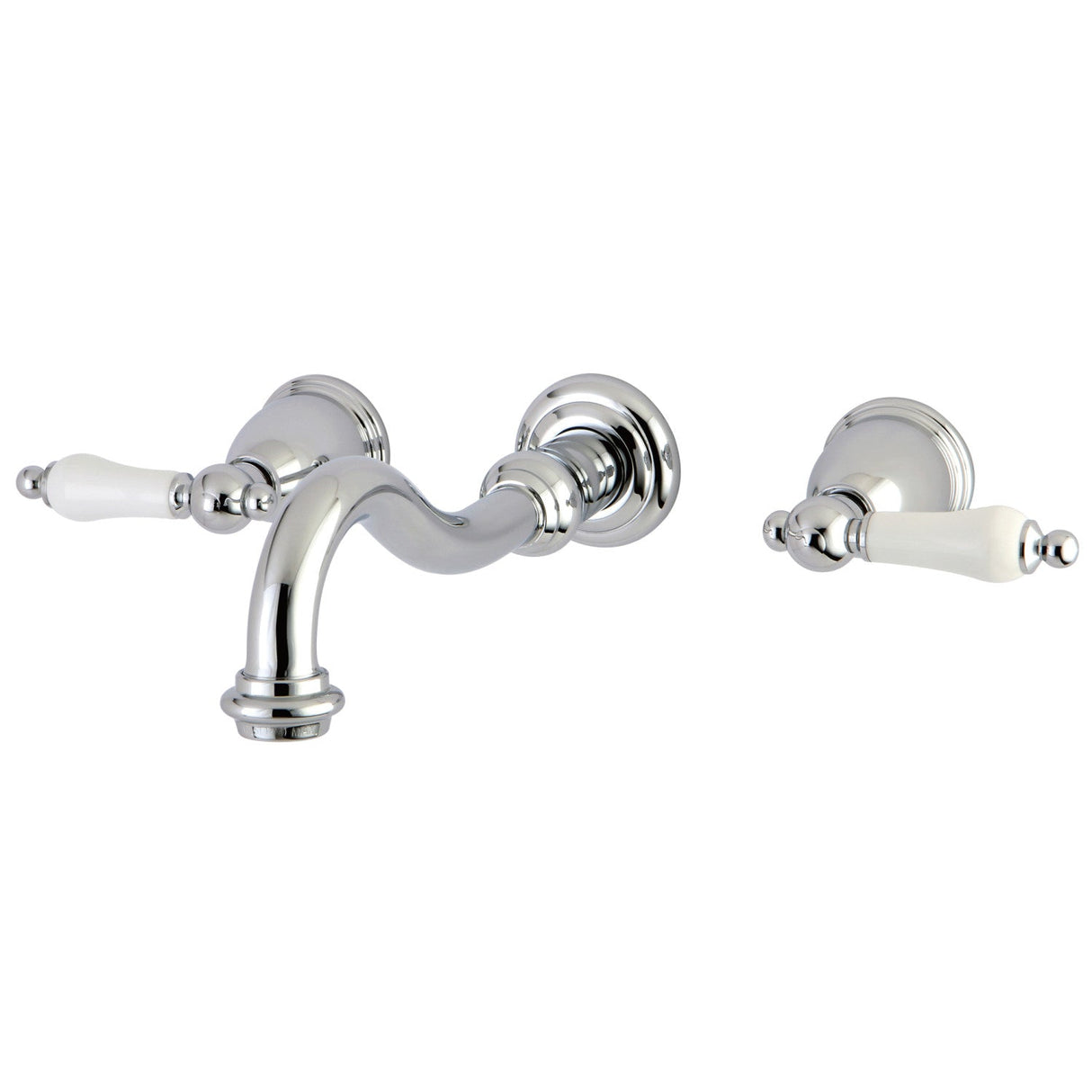 Vintage KS3121PL Two-Handle 3-Hole Wall Mount Bathroom Faucet, Polished Chrome