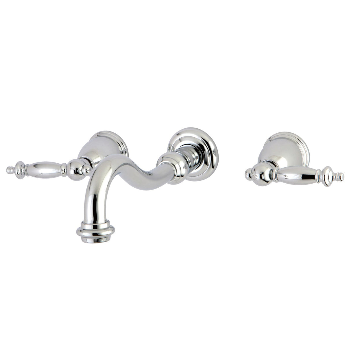 Templeton KS3121TL Two-Handle 3-Hole Wall Mount Bathroom Faucet, Polished Chrome