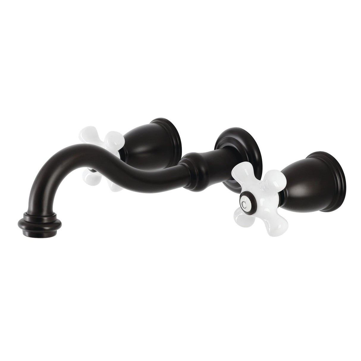 Vintage KS3125PX Two-Handle 3-Hole Wall Mount Bathroom Faucet, Oil Rubbed Bronze