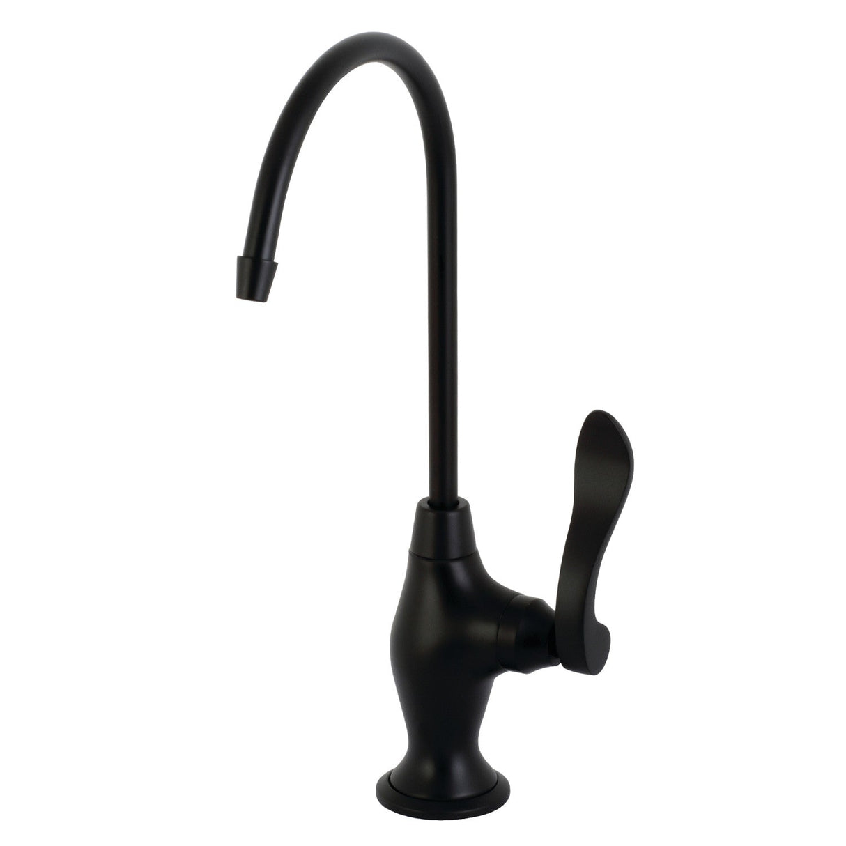 NuWave French KS3190NFL Single-Handle 1-Hole Deck Mount Water Filtration Faucet, Matte Black
