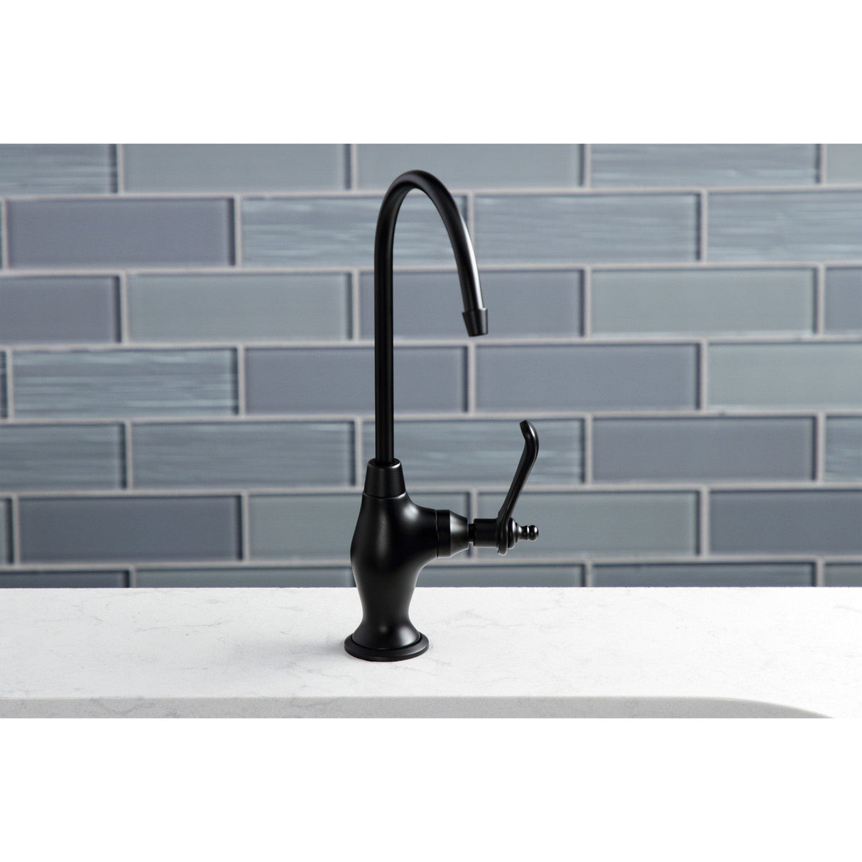 Templeton KS3190TL Single-Handle 1-Hole Deck Mount Water Filtration Faucet, Matte Black