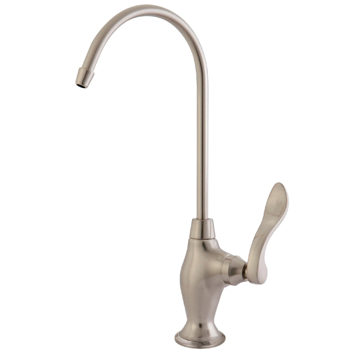 NuWave French KS3198NFL Single-Handle 1-Hole Deck Mount Water Filtration Faucet, Brushed Nickel