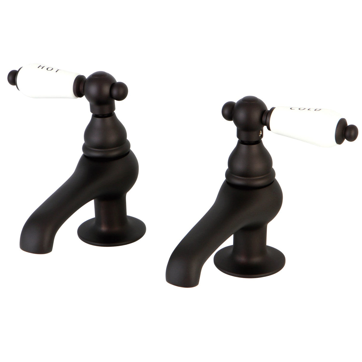 Restoration KS3205PL Two-Handle Deck Mount Basin Tap Faucet, Oil Rubbed Bronze