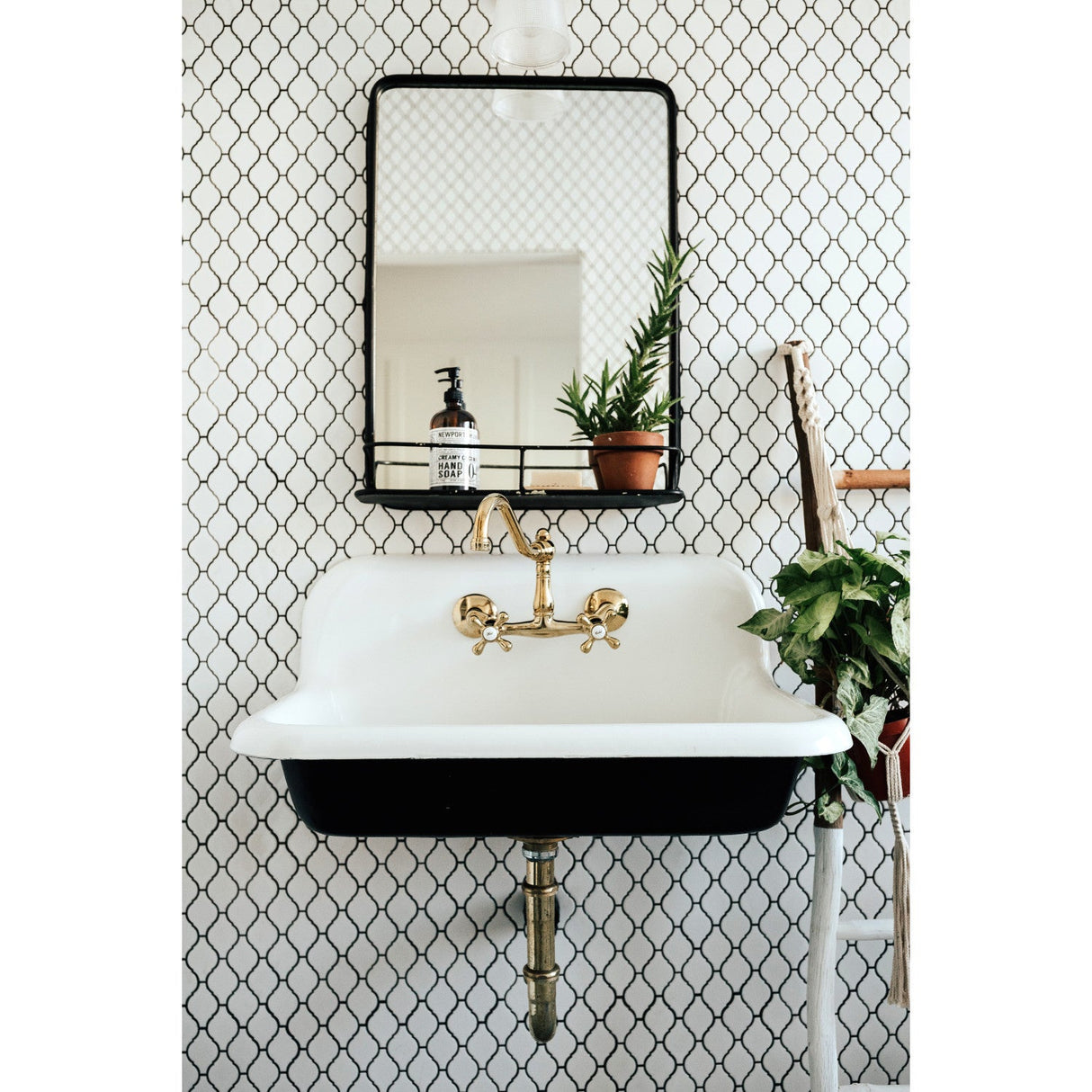 Vintage KS3222AX Two-Handle 2-Hole Wall Mount Kitchen Faucet, Polished Brass