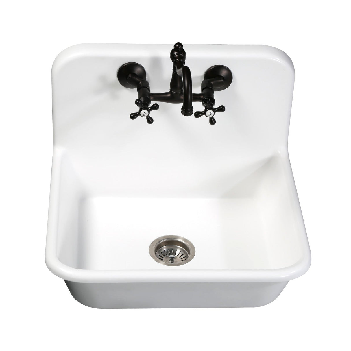 Vintage KS3225AX Two-Handle 2-Hole Wall Mount Kitchen Faucet, Oil Rubbed Bronze