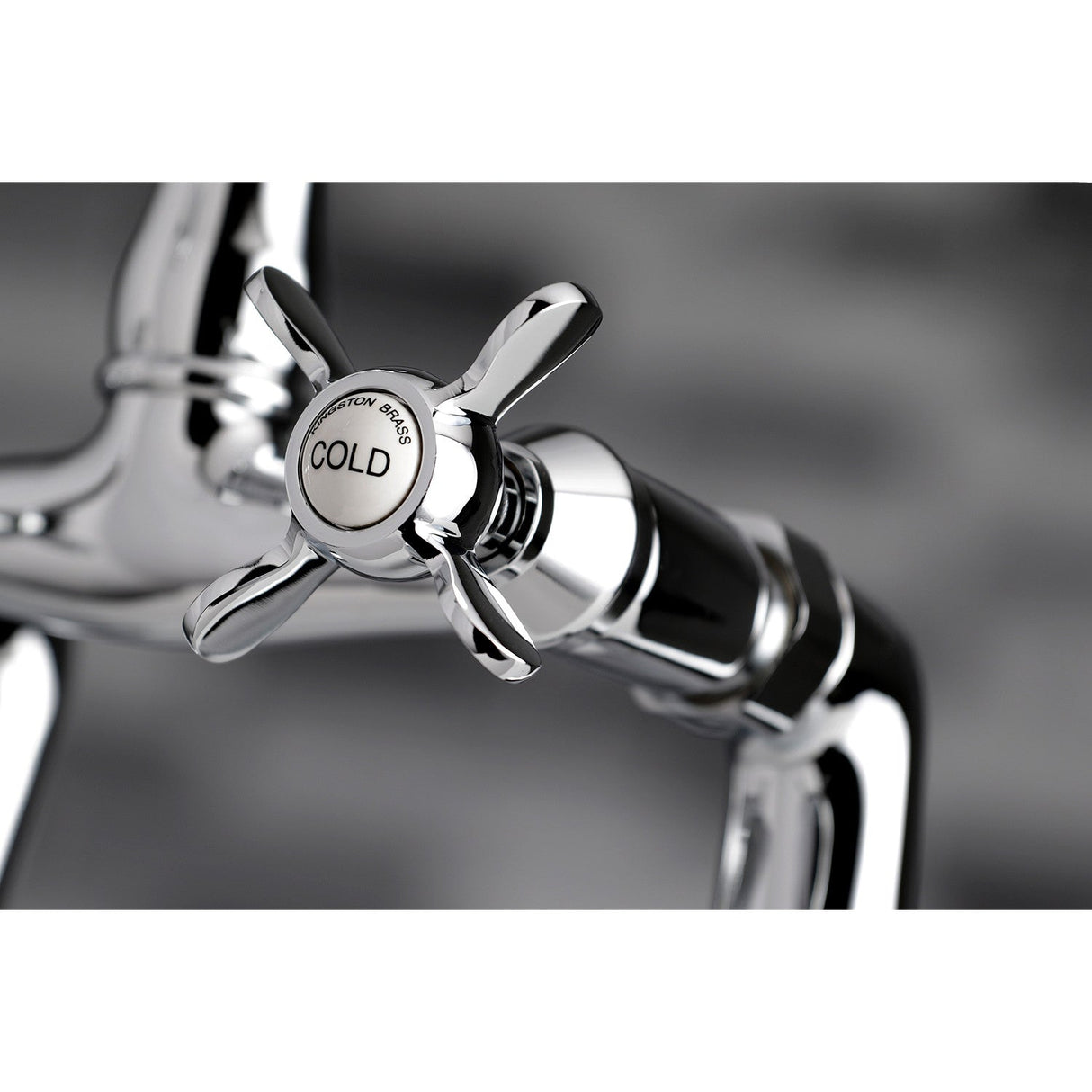 Essex KS3231BEX Two-Handle 2-Hole Deck Mount Clawfoot Tub Faucet, Polished Chrome