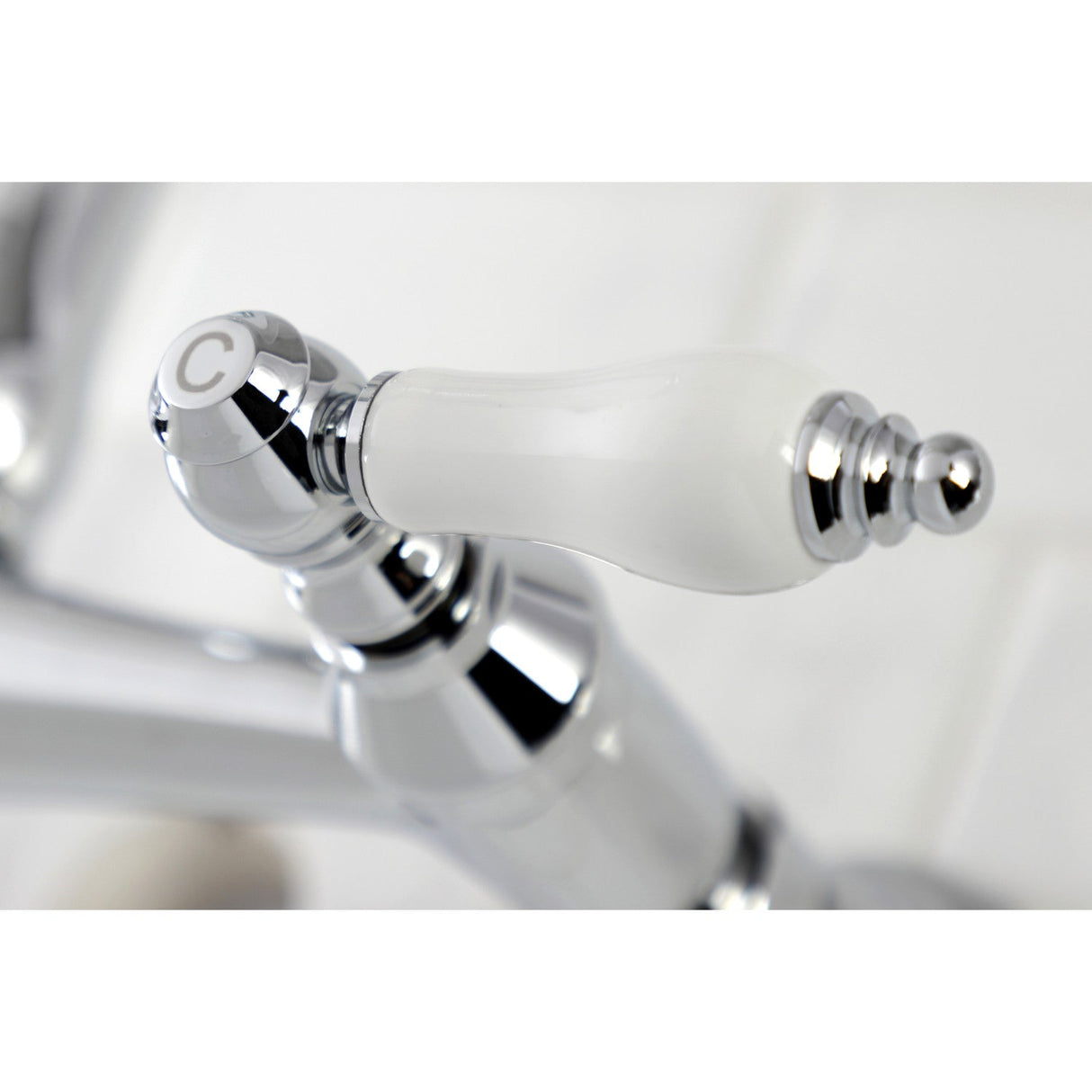 Vintage KS3241PL Two-Handle 2-Hole Wall Mount Bathroom Faucet, Polished Chrome