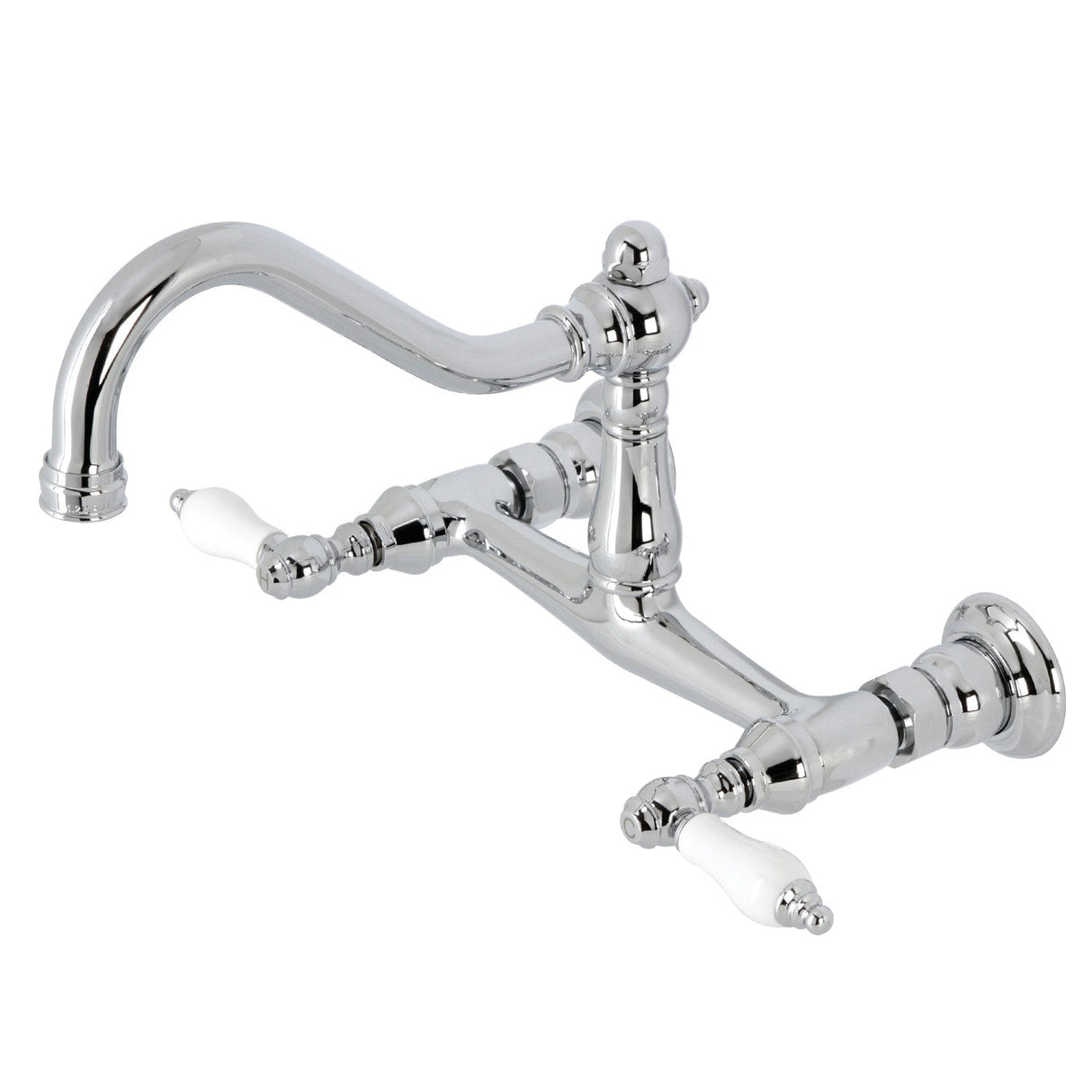 Vintage KS3241PL Two-Handle 2-Hole Wall Mount Bathroom Faucet, Polished Chrome