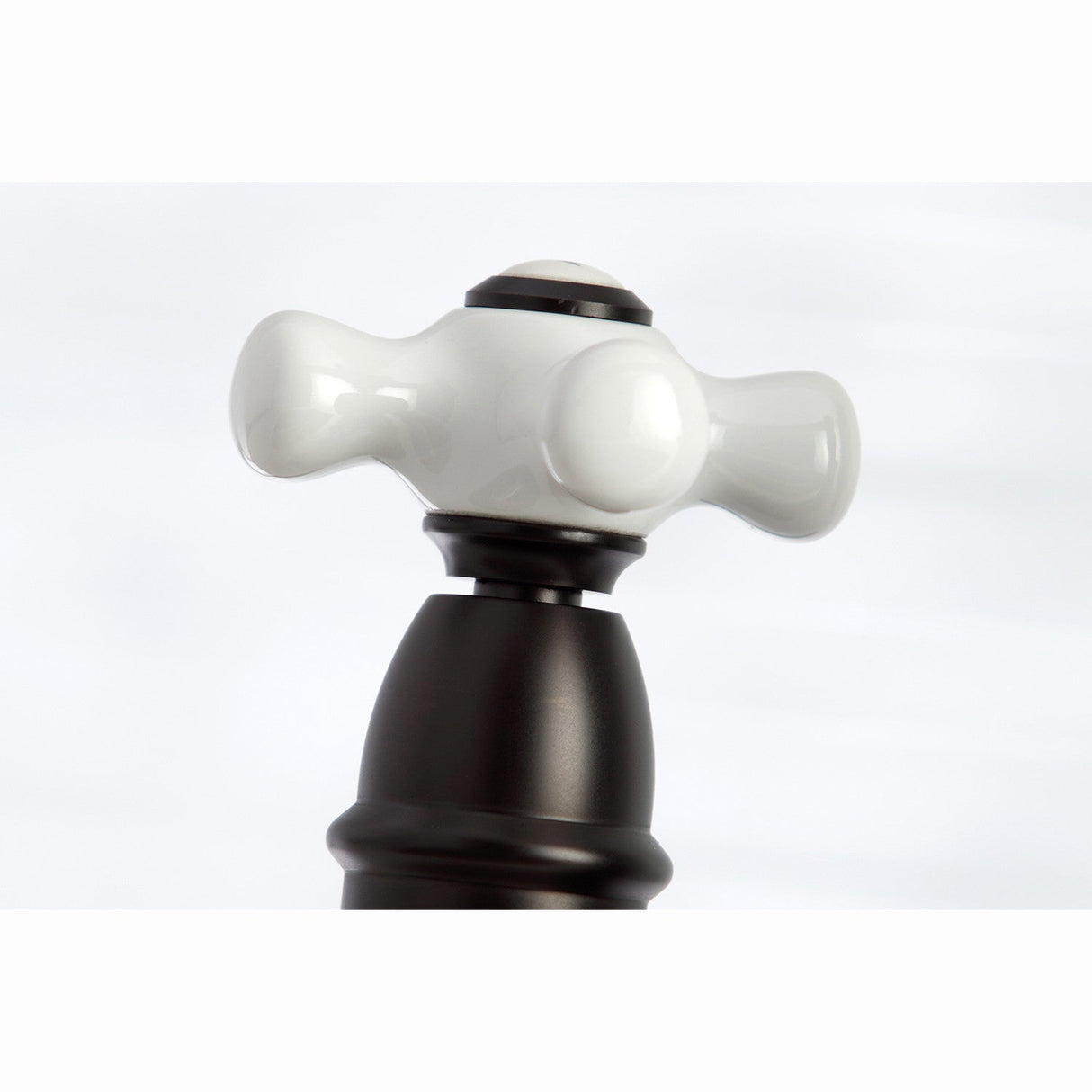 Restoration KS3275PXBS Two-Handle 4-Hole Deck Mount Bridge Kitchen Faucet with Side Sprayer, Oil Rubbed Bronze