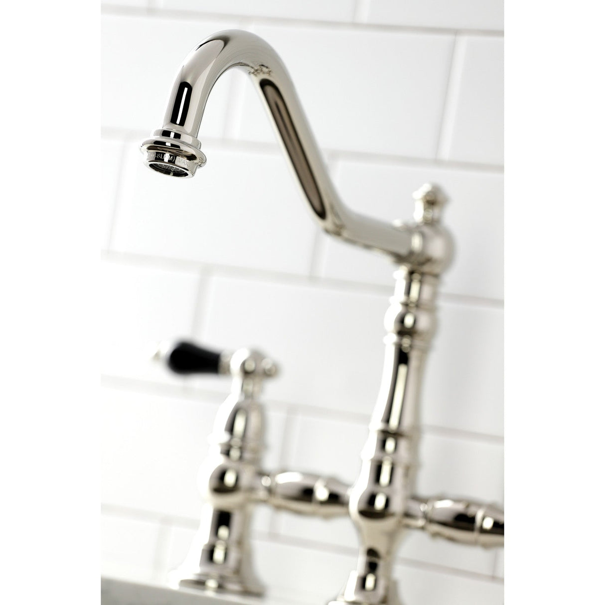 Duchess KS3276PKLBS Bridge Kitchen Faucet, Polished Nickel