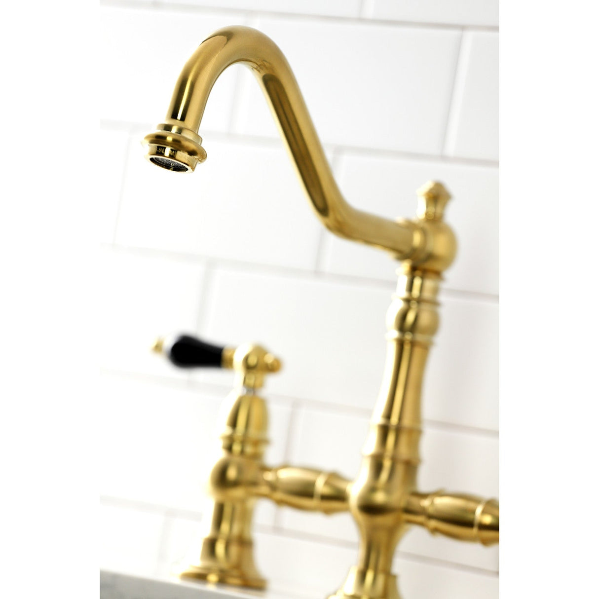 Duchess KS3277PKLBS Bridge Kitchen Faucet, Brushed Brass