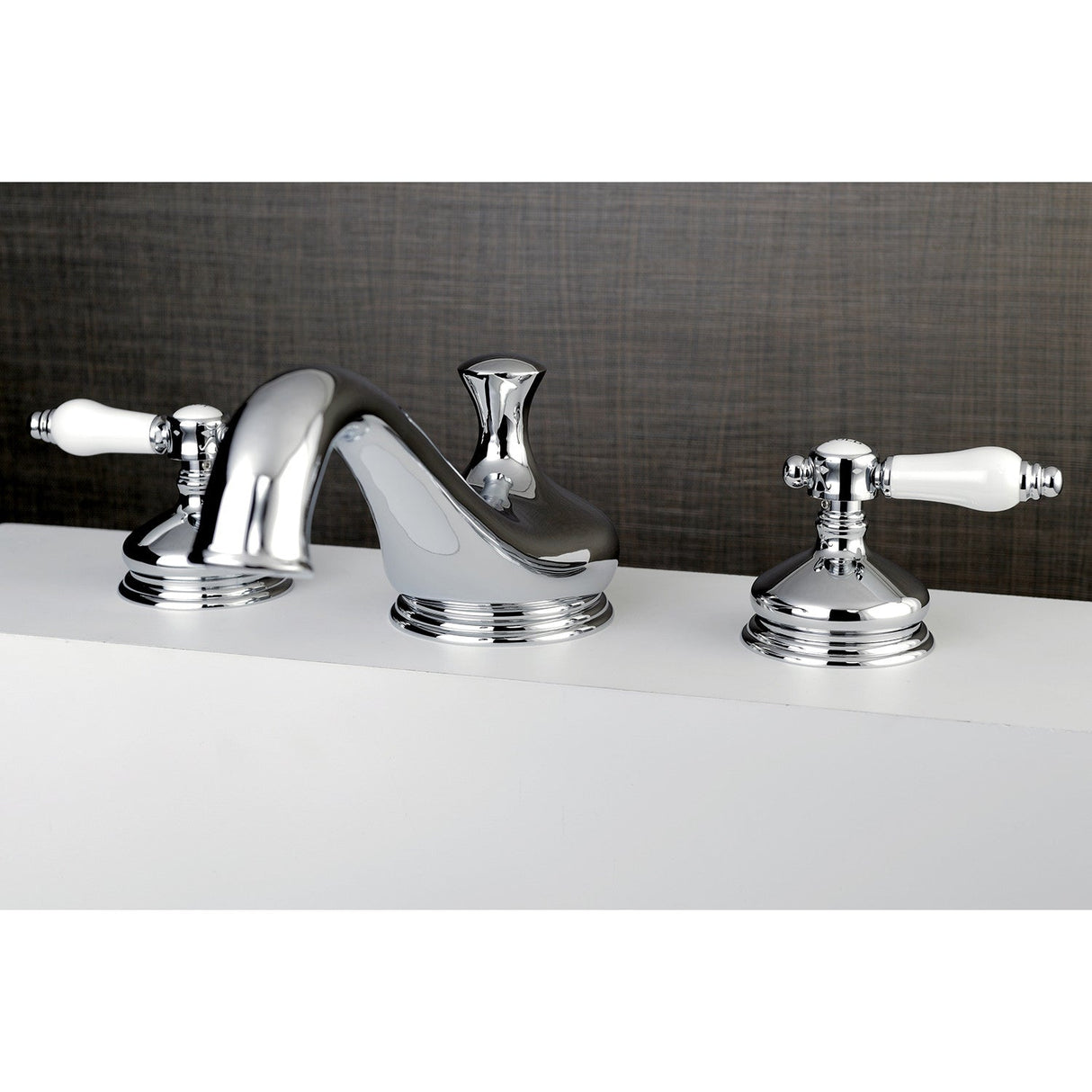 Bel-Air KS3331BPL Two-Handle 3-Hole Deck Mount Roman Tub Faucet, Polished Chrome