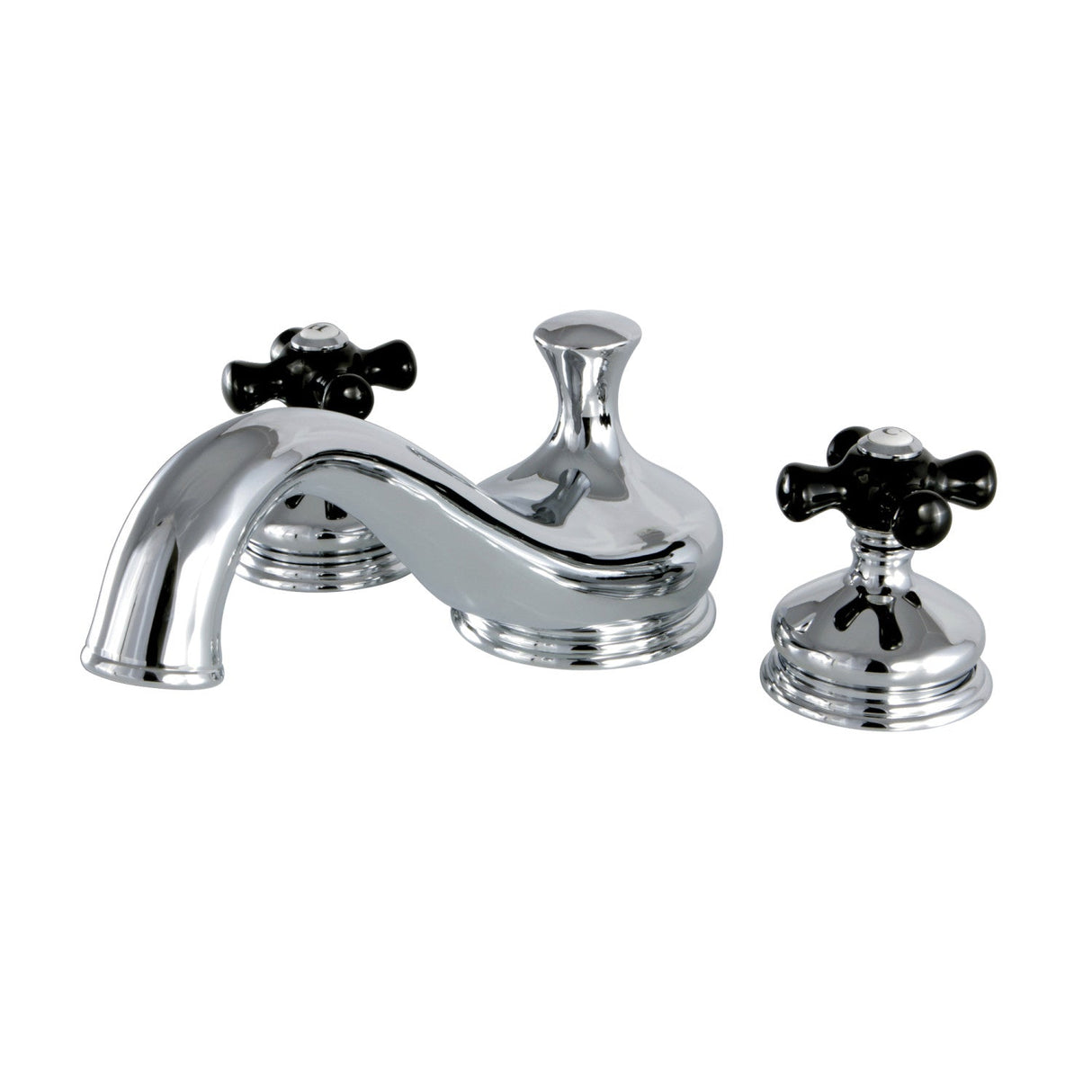 Duchess KS3331PKX Two-Handle 3-Hole Deck Mount Roman Tub Faucet, Polished Chrome