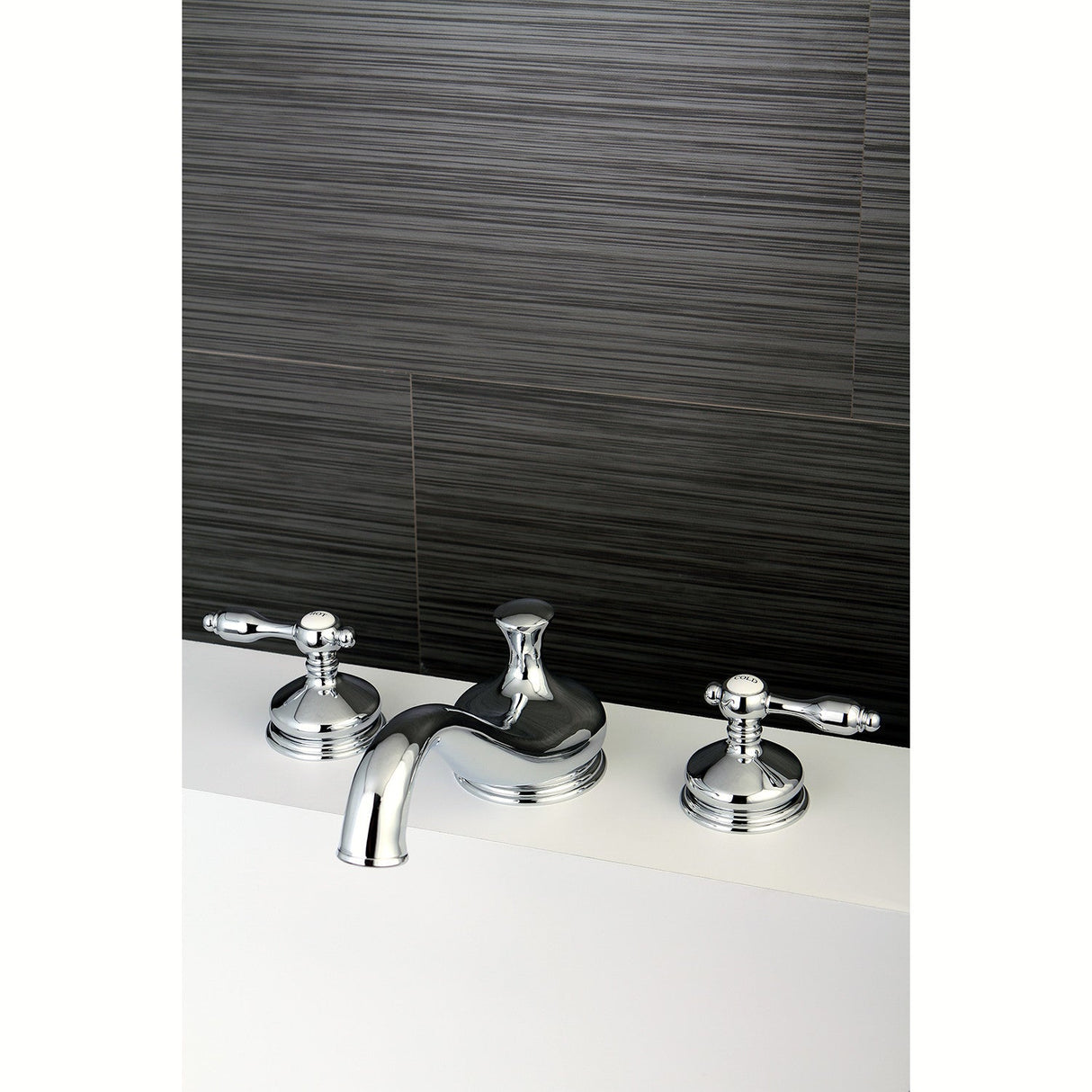 Tudor KS3331TAL Two-Handle 3-Hole Deck Mount Roman Tub Faucet, Polished Chrome