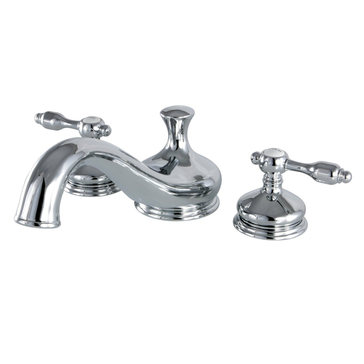 Tudor KS3331TAL Two-Handle 3-Hole Deck Mount Roman Tub Faucet, Polished Chrome