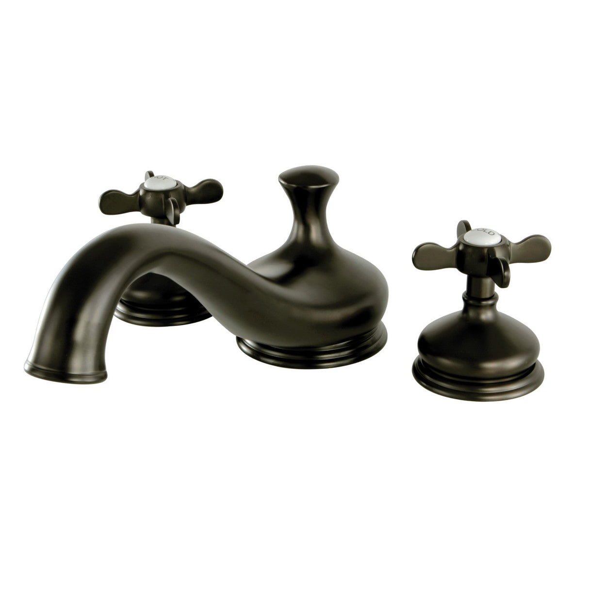 Essex KS3335BEX Two-Handle 3-Hole Deck Mount Roman Tub Faucet, Oil Rubbed Bronze