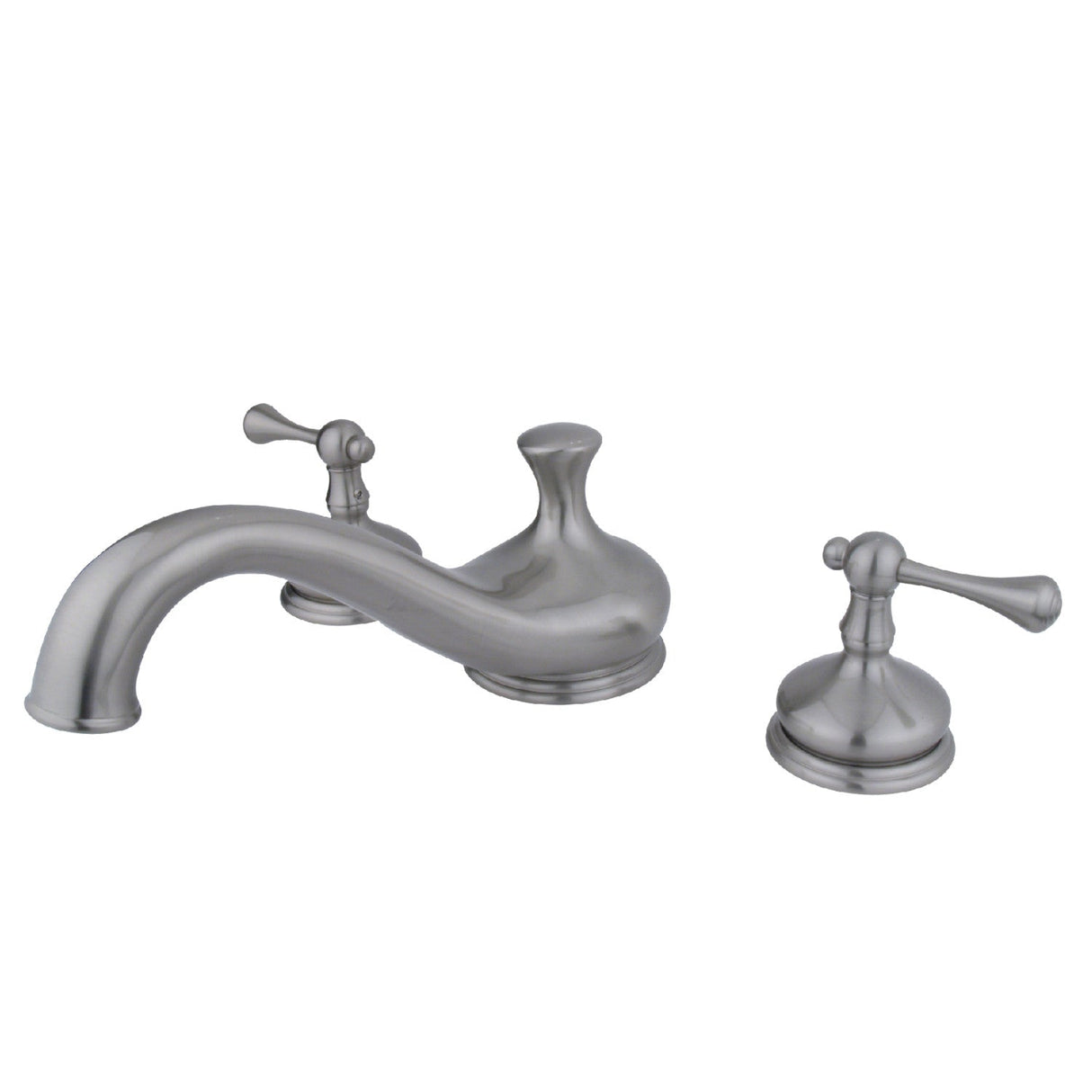 Vintage KS3338BL Two-Handle 3-Hole Deck Mount Roman Tub Faucet, Brushed Nickel