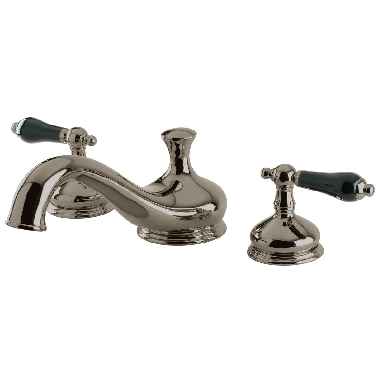 Duchess KS3338PKL Two-Handle 3-Hole Deck Mount Roman Tub Faucet, Brushed Nickel