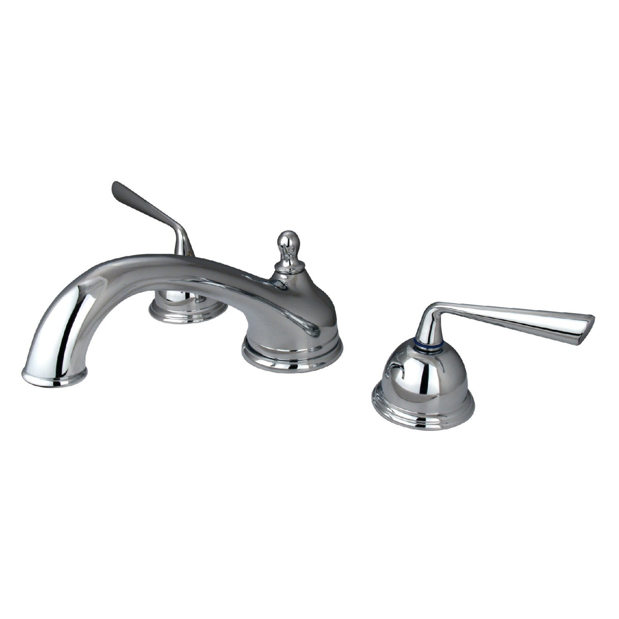 Silver Sage KS3351ZL Two-Handle 3-Hole Deck Mount Roman Tub Faucet, Polished Chrome