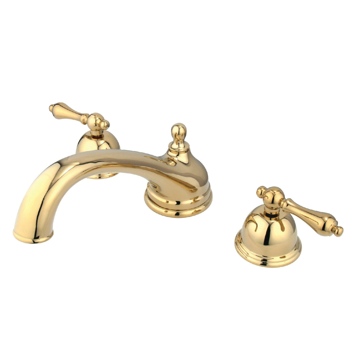 Vintage KS3352AL Two-Handle 3-Hole Deck Mount Roman Tub Faucet, Polished Brass