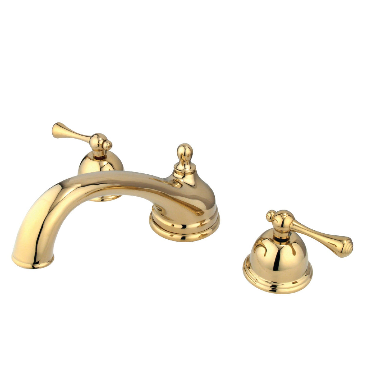 Vintage KS3352BL Two-Handle 3-Hole Deck Mount Roman Tub Faucet, Polished Brass