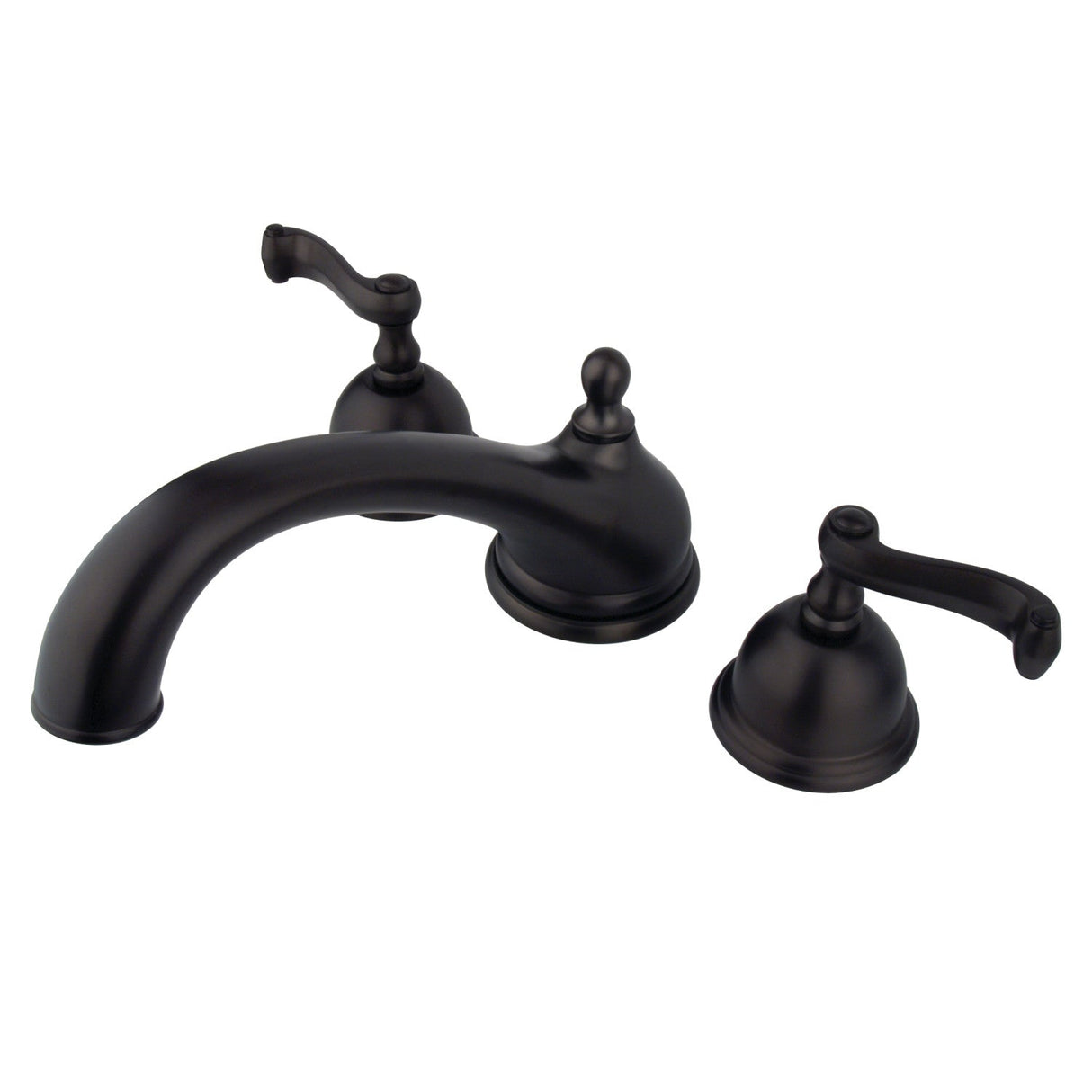 KS3355FL Two-Handle 3-Hole Deck Mount Roman Tub Faucet, Oil Rubbed Bronze
