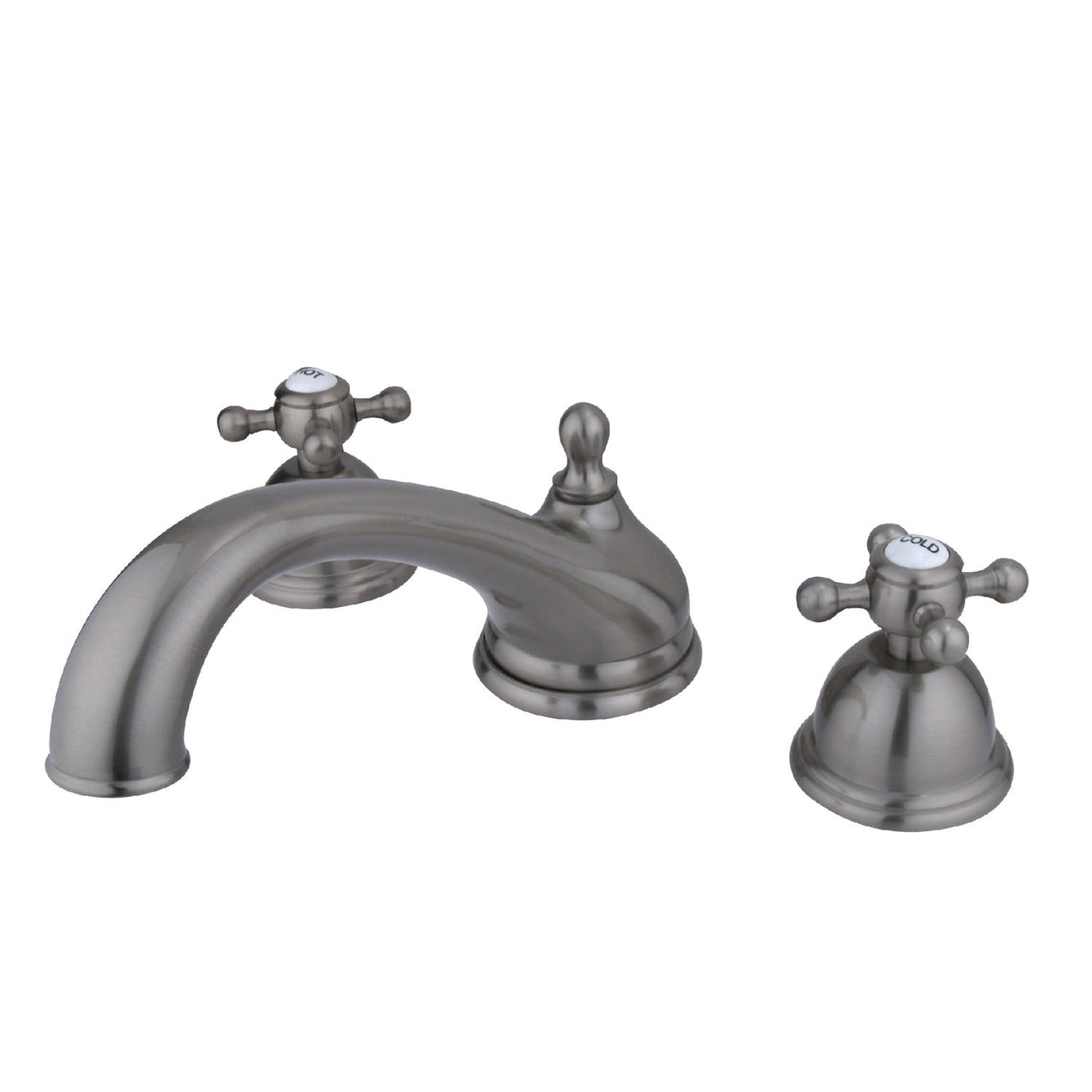 Vintage KS3358BX Two-Handle 3-Hole Deck Mount Roman Tub Faucet, Brushed Nickel