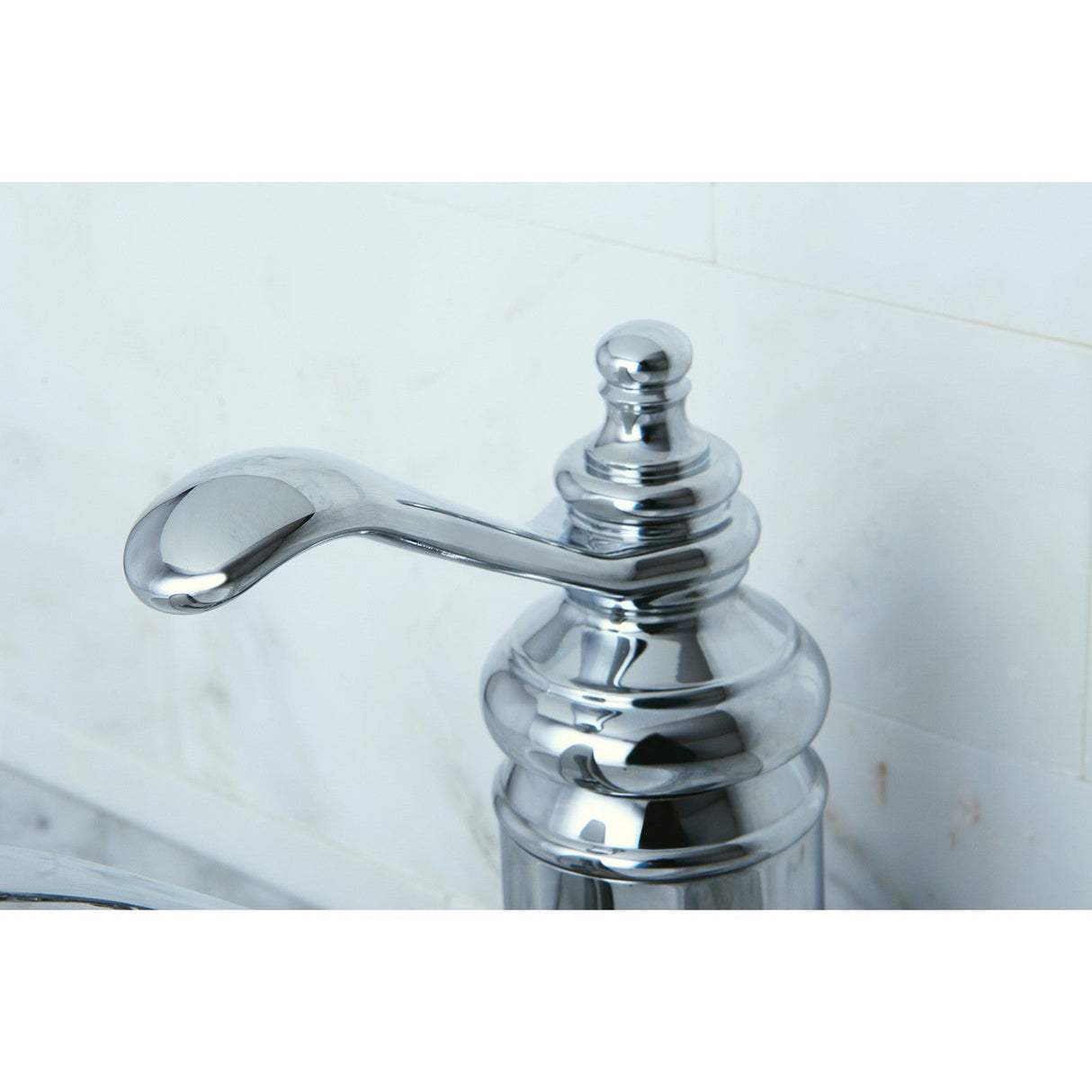 Templeton KS3401TL Single-Handle 1-Hole Deck Mount Bathroom Faucet with Push Pop-Up, Polished Chrome