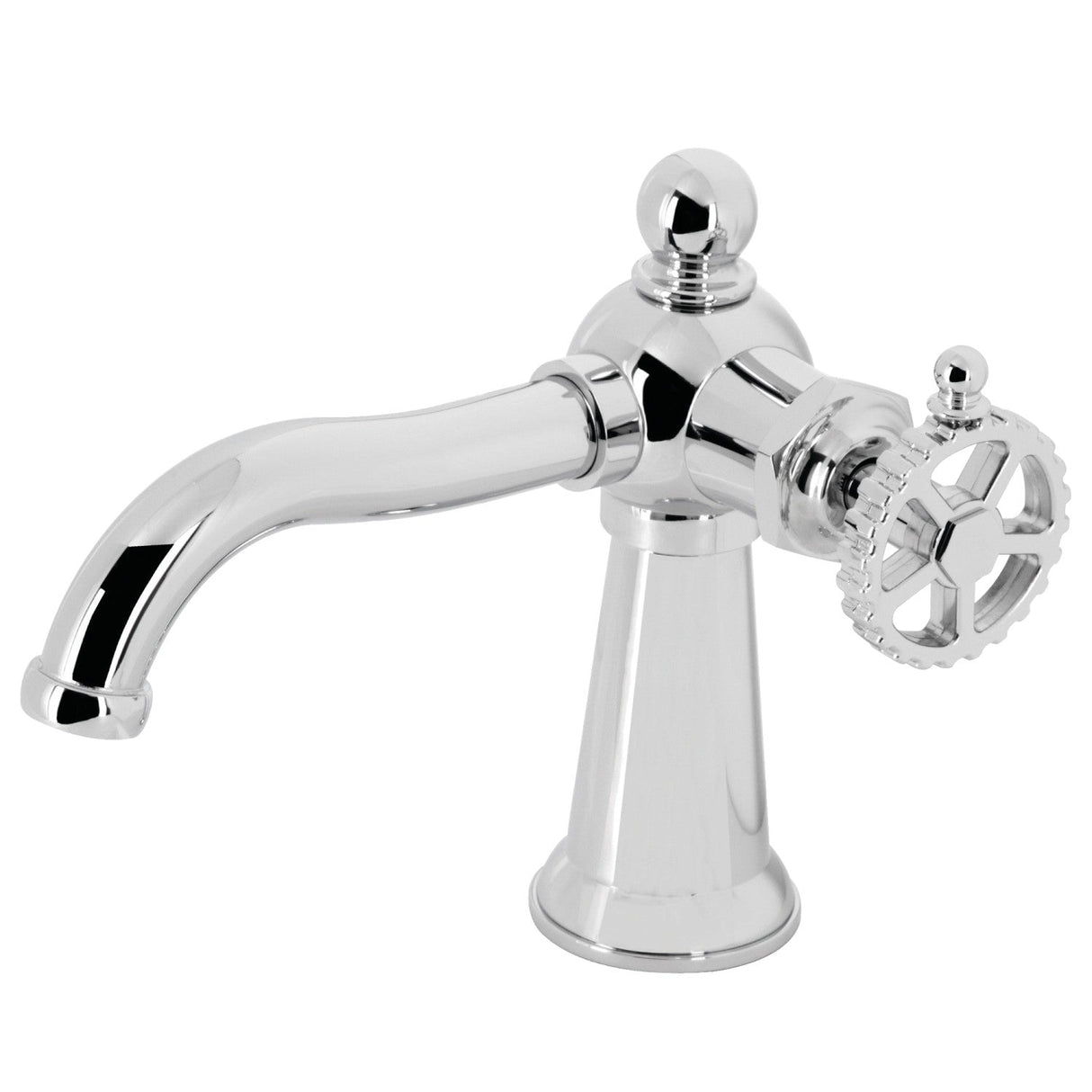 Fuller KS3541CG Single-Handle 1-Hole Deck Mount Bathroom Faucet with Push Pop-Up, Polished Chrome