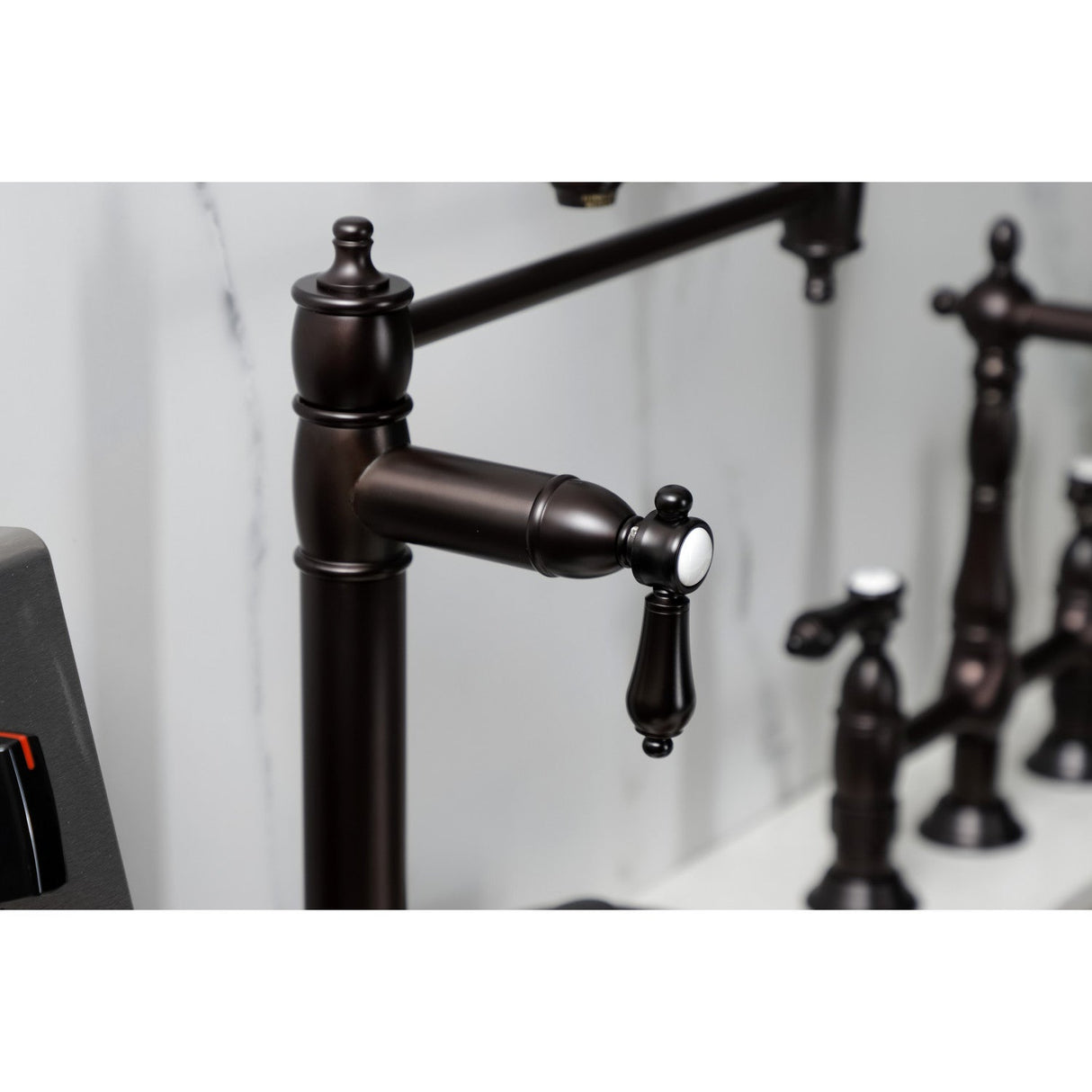 Heirloom KS3705BAL Single-Hole Deck Mount Pot Filler, Oil Rubbed Bronze