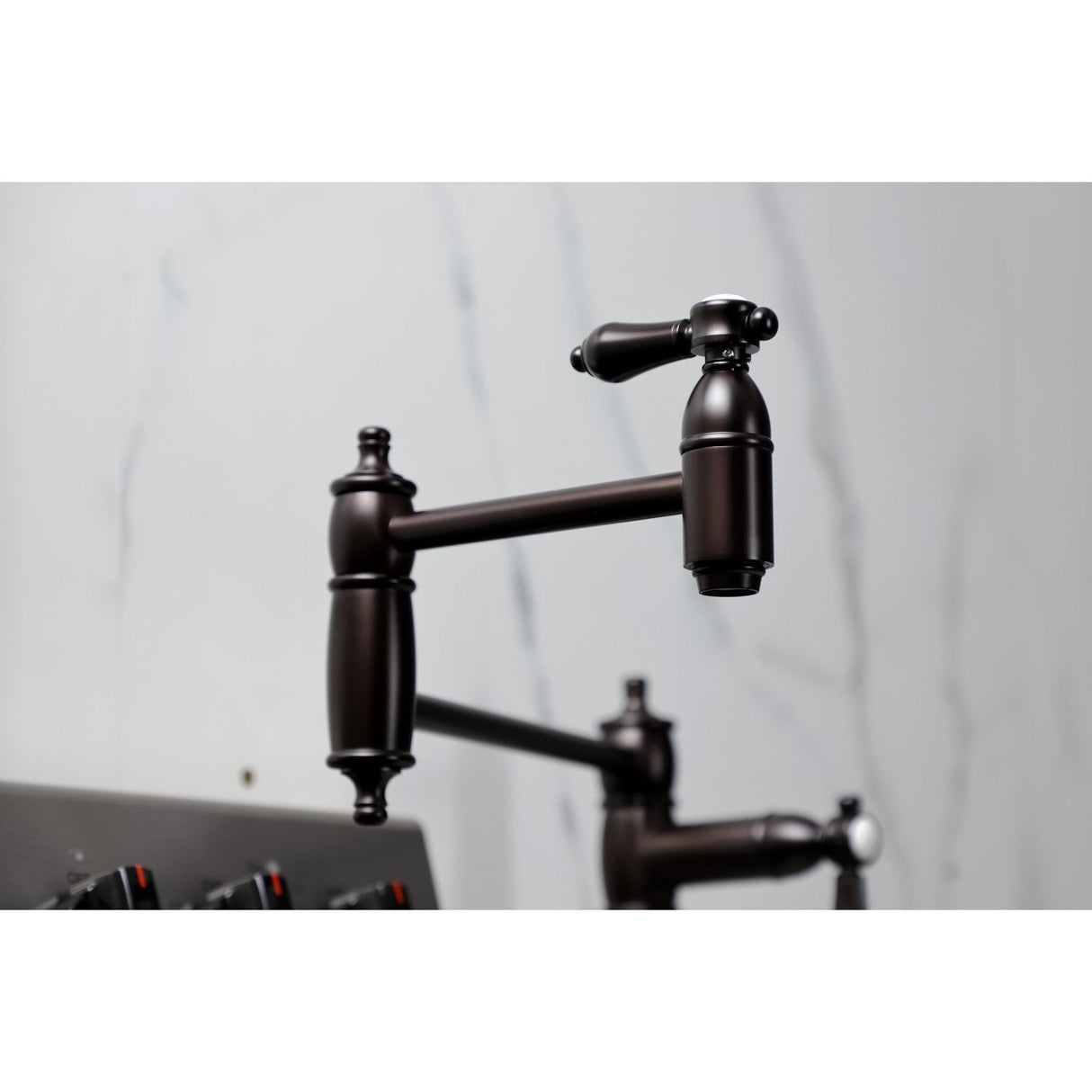 Heirloom KS3705BAL Single-Hole Deck Mount Pot Filler, Oil Rubbed Bronze