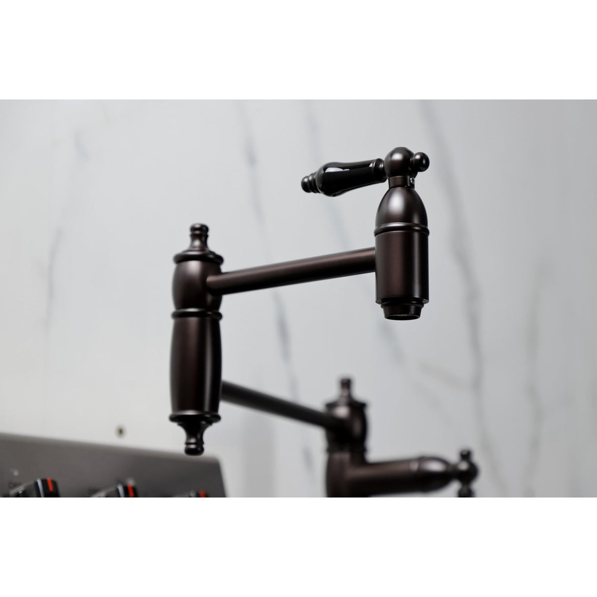 Duchess KS3705PKL Single-Hole Deck Mount Pot Filler, Oil Rubbed Bronze