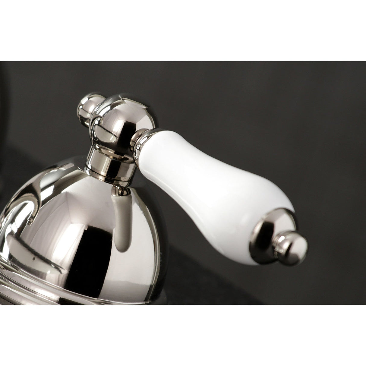 Restoration KS3966PL Two-Handle 3-Hole Deck Mount Widespread Bathroom Faucet with Brass Pop-Up, Polished Nickel