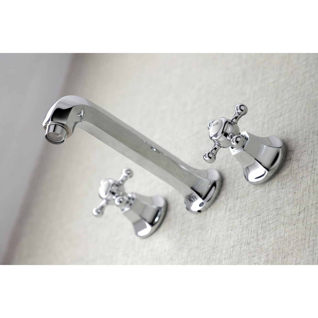 Metropolitan KS4021BX Two-Handle 3-Hole Wall Mount Roman Tub Faucet, Polished Chrome