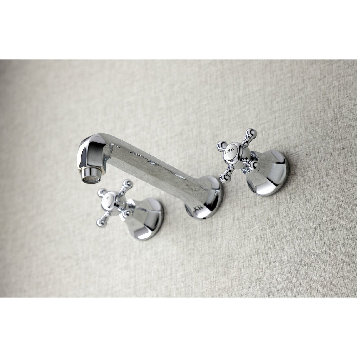 Metropolitan KS4021BX Two-Handle 3-Hole Wall Mount Roman Tub Faucet, Polished Chrome