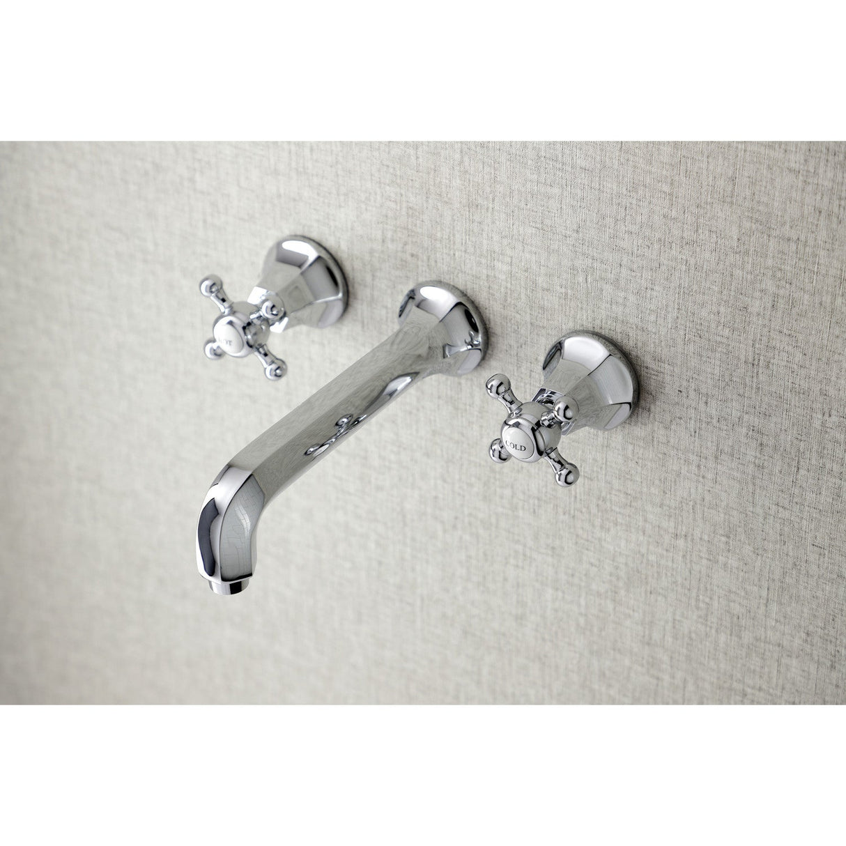Metropolitan KS4021BX Two-Handle 3-Hole Wall Mount Roman Tub Faucet, Polished Chrome