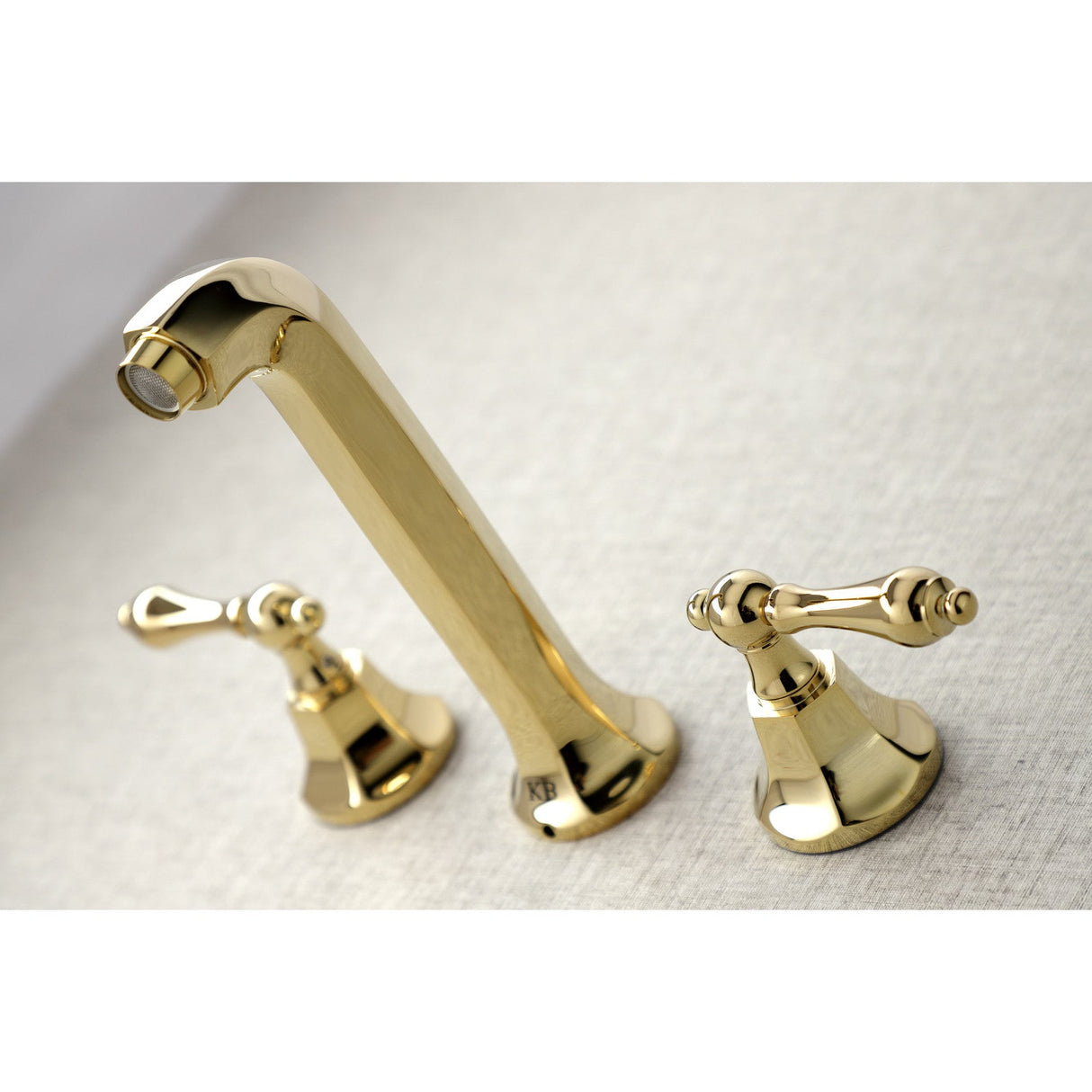 Metropolitan KS4022AL Two-Handle 3-Hole Wall Mount Roman Tub Faucet, Polished Brass