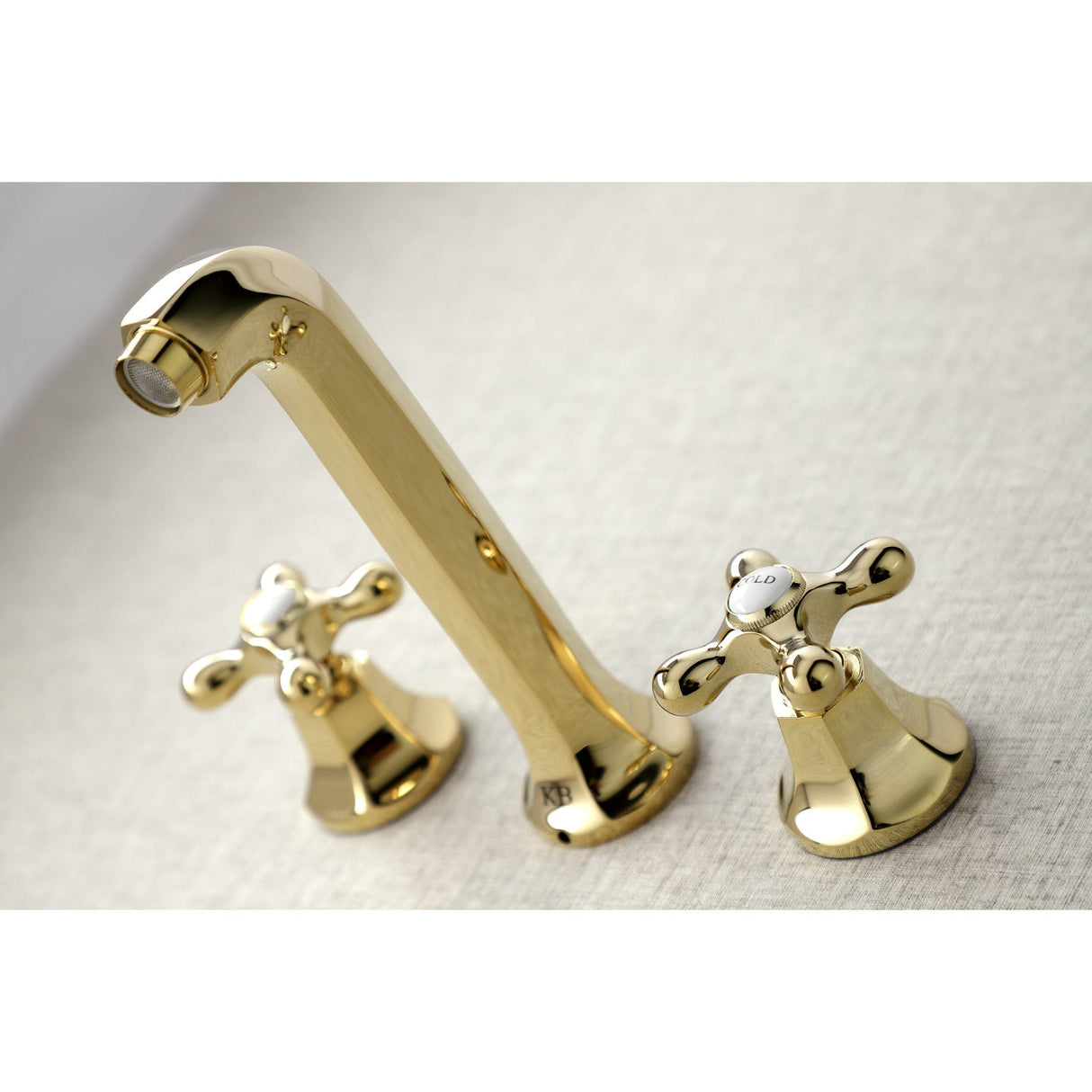 Metropolitan KS4022AX Two-Handle 3-Hole Wall Mount Roman Tub Faucet, Polished Brass