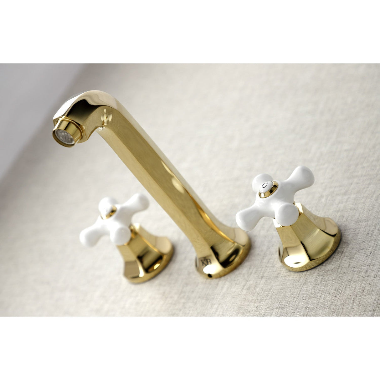 Metropolitan KS4022PX Two-Handle 3-Hole Wall Mount Roman Tub Faucet, Polished Brass