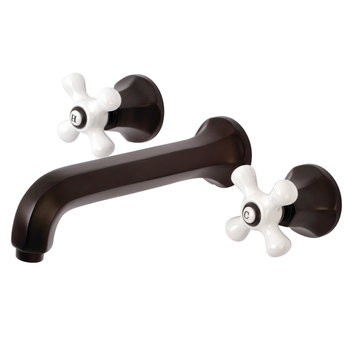 Metropolitan KS4025PX Two-Handle 3-Hole Wall Mount Roman Tub Faucet, Oil Rubbed Bronze