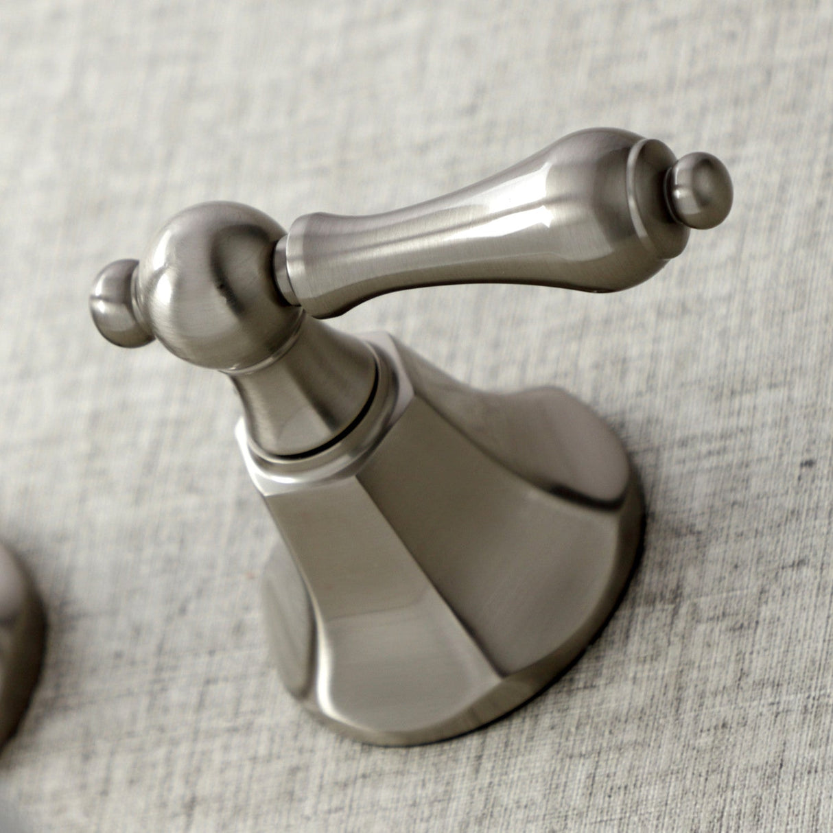 Metropolitan KS4028AL Two-Handle 3-Hole Wall Mount Roman Tub Faucet, Brushed Nickel